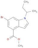 1H-Indole-4-carboxylic acid,6-bromo-1-(1-methylpropyl)-,methyl ester