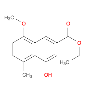 2-Naphthalenecarboxylic acid, 4-hydroxy-8-methoxy-5-methyl-, ethyl ester