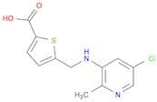 2-THIOPHENECARBOXYLIC ACID, 5-[[(5-CHLORO-2-METHYL-3-PYRIDINYL)AMINO]METHYL]-