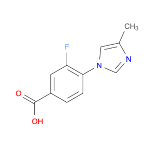 3-Fluoro-4-(4-methyl-1H-imidazol-1-yl)benzoic acid