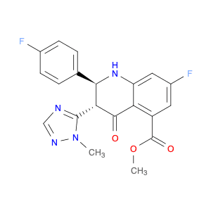 5-Quinolinecarboxylic acid,7-fluoro-2-(4-fluorophenyl)-1,2,3,4-tetrahydro-3-(1-methyl-1H-1,2,4-tri…