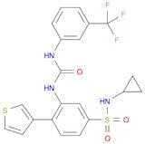 1-[5-(Cyclopropylsulfamoyl)-2-(thiophen-3-yl)phenyl]-3-[3-(trifluoromethyl)phenyl]urea