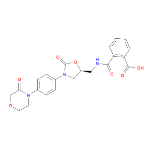Benzoic acid, 2-[[[[(5S)-2-oxo-3-[4-(3-oxo-4-morpholinyl)phenyl]-5-oxazolidinyl]methyl]amino]carbo…