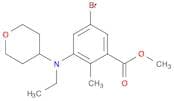 Benzoic acid, 5-bromo-3-[ethyl(tetrahydro-2H-pyran-4-yl)amino]-2-methyl-, methyl ester