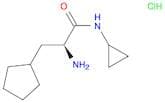 (2S)-2-amino-3-cyclopentyl-N-cyclopropylpropanamide hydrochloride