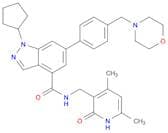 1-Cyclopentyl-N-((4,6-dimethyl-2-oxo-1,2-dihydropyridin-3-yl)methyl)-6-(4-(morpholinomethyl)phenyl…