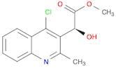 3-Quinolineacetic acid,4-chloro-α-hydroxy-2-methyl-, methyl ester, (αS)-