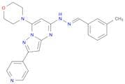 4-{5-[(E)-2-[(3-methylphenyl)methylidene]hydrazin-1-yl]-2-(pyridin-4-yl)pyrazolo[1,5-a]pyrimidin-7…