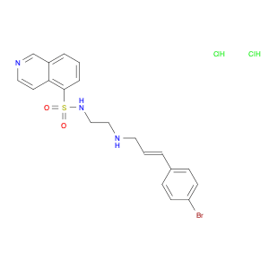 5-Isoquinolinesulfonamide,N-[2-[[3-(4-bromophenyl)-2-propen-1-yl]amino]ethyl]-, hydrochloride (1:2)