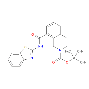 2(1H)-Isoquinolinecarboxylic acid, 8-[(2-benzothiazolylamino)carbonyl]-3,4-dihydro-, 1,1-dimethyle…