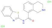 8-Isoquinolinecarboxamide, N-2-benzothiazolyl-1,2,3,4-tetrahydro-, Dihydrochloride