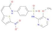 (E)-N-(4-(N-(3-Methoxypyrazin-2-yl)sulfamoyl)phenyl)-3-(5-nitrothiophen-2-yl)acrylamide