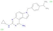 7H-Pyrrolo[3,2-f]quinazoline-1,3-diaMine, N3-cyclopropyl-7-[[4-(1-Methylethyl)phenyl]Methyl]-, (Hy…