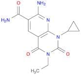 7-Amino-1-cyclopropyl-3-ethyl-1,2,3,4-tetrahydro-2,4-dioxopyrido[2,3-d]pyrimidine-6-carboxamide