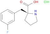 (2S)-2-[(3-fluorophenyl)methyl]pyrrolidine-2-carboxylic acid hydrochloride