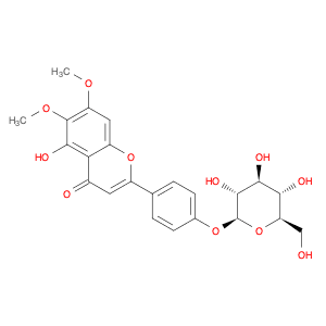 2-[4-(β-D-Glucopyranosyloxy)phenyl]-5-hydroxy-6,7-dimethoxy-4H-1-benzopyran-4-one