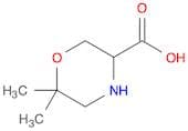 6,6-Dimethylmorpholine-3-carboxylic acid