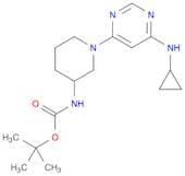 [1-(6-Cyclopropylamino-pyrimidin-4-yl)-piperidin-3-yl]-carbamic acid tert-butyl ester