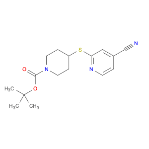 4-(4-Cyano-pyridin-2-ylsulfanyl)-pi
peridine-1-carboxylic acid tert-but
yl ester