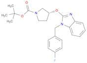 (R)-3-[1-(4-Fluoro-benzyl)-1H-benzoimidazol-2-yloxy]-pyrrolidine-1-carboxylic acid tert-butyl ester