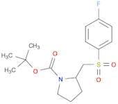 2-(4-Fluoro-benzenesulfonylmethyl)-pyrrolidine-1-carboxylic acid tert-butyl ester