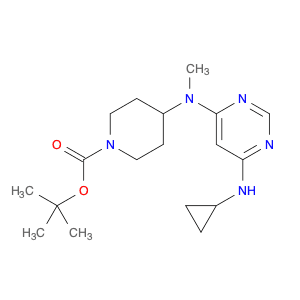 4-[(6-Cyclopropylamino-pyrimidin-4-yl)-methyl-amino]-piperidine-1-carboxylic acid tert-butyl ester