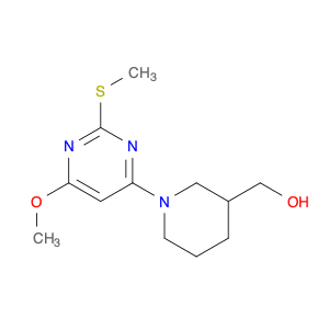 [1-(6-Methoxy-2-methylsulfanyl-pyrimidin-4-yl)-piperidin-3-yl]-methanol