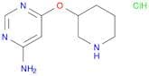 6-(Piperidin-3-yloxy)-pyrimidin-4-ylamine hydrochloride