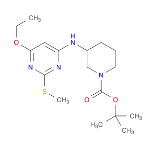 3-(6-Ethoxy-2-methylsulfanyl-pyrimidin-4-ylamino)-piperidine-1-carboxylic acid tert-butyl ester