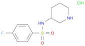 4-Fluoro-N-piperidin-3-yl-benzenesulfonamide hydrochloride