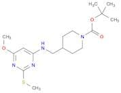 4-[(6-Methoxy-2-methylsulfanyl-pyrimidin-4-ylamino)-methyl]-piperidine-1-carboxylic acid tert-buty…