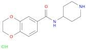 2,3-Dihydro-benzo[1,4]dioxine-6-carboxylic acid piperidin-4-ylamide hydrochloride