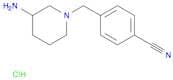 4-((3-Aminopiperidin-1-yl)methyl)benzonitrile hydrochloride