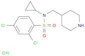 2,4-Dichloro-N-cyclopropyl-N-piperidin-4-ylmethyl-benzenesulfonamide hydrochloride