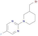 2-(3-(Bromomethyl)piperidin-1-yl)-5-fluoropyrimidine