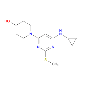 1-(6-Cyclopropylamino-2-methylsulfanyl-pyrimidin-4-yl)-piperidin-4-ol