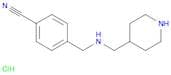 4-(((Piperidin-4-ylmethyl)amino)methyl)benzonitrile hydrochloride