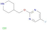 5-fluoro-2-[(piperidin-4-yl)methoxy]pyrimidine hydrochloride