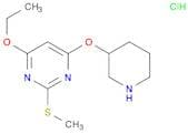 4-Ethoxy-2-(methylthio)-6-(piperidin-3-yloxy)pyrimidine hydrochloride