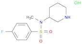 4-Fluoro-N-methyl-N-piperidin-3-yl-benzenesulfonamide hydrochloride