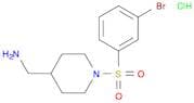 C-[1-(3-Bromo-benzenesulfonyl)-piperidin-4-yl]-methylamine hydrochloride