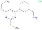 (1-(6-Ethoxy-2-(methylthio)pyrimidin-4-yl)piperidin-3-yl)methanamine hydrochloride
