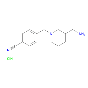 4-((3-(Aminomethyl)piperidin-1-yl)methyl)benzonitrile hydrochloride