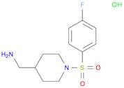 C-[1-(4-Fluoro-benzenesulfonyl)-piperidin-4-yl]-methylamine hydrochloride