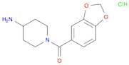 (4-Amino-piperidin-1-yl)-benzo[1,3]dioxol-5-yl-methanone hydrochloride