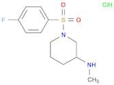 [1-(4-Fluoro-benzenesulfonyl)-piperidin-3-yl]-methyl-amine hydrochloride