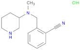 2-((Methyl(piperidin-3-yl)amino)methyl)benzonitrile hydrochloride