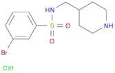 3-Bromo-N-(piperidin-4-ylmethyl)benzenesulfonamide hydrochloride