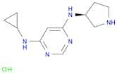 N-Cyclopropyl-N'-(S)-pyrrolidin-3-yl-pyrimidine-4,6-diamine hydrochloride