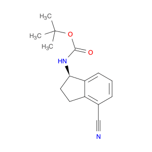 (S)-tert-butyl (4-cyano-2,3-dihydro-1H-inden-1-yl)carbamate